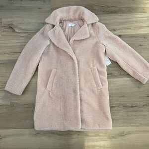 Women's Pink Teddy Coat